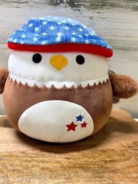 Squishmallows Edward the Bald Eagle with Bucket Hat Plush Toy